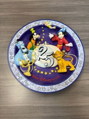 Walt Disney World 25th Anniversary Decorative Plate